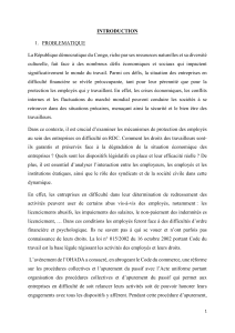 Protection des employés en RDC : Entreprises en difficulté
