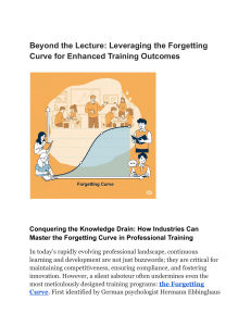 Mastering the Forgetting Curve in Training Programs
