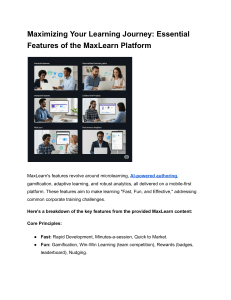 Maximizing Your Learning Journey  Essential Features of the MaxLearn Platform