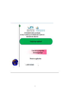 Cours de prospection électromagnétique: Théorie et application