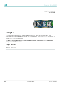 Arduino Nano ESP32 产品参考手册
