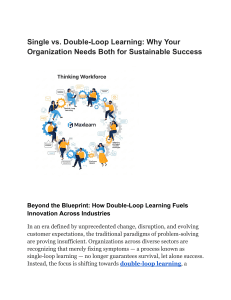 Single vs. Double-Loop Learning  Why Your Organization Needs Both for Sustainable Success