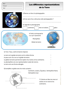 Représentations de la Terre : Exercices de Géographie
