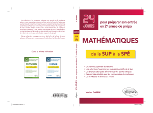 24 Jours Maths Sup-Spé : Préparation Concours Grandes Écoles