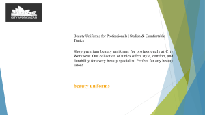 Beauty Uniforms for Professionals Stylish & Comfortable Tunics