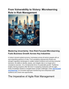 Risk Management: Microlearning for Business Growth
