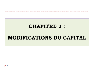 Modifications du Capital : Augmentation et Apports Nouveaux