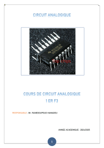 Cours de Circuit Analogique 2024/2025