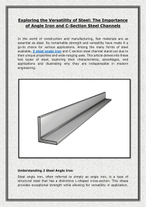Steel Angle Iron & C-Section Channels: Properties & Uses