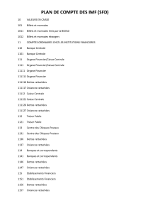 PLAN DE COMPTE IMF