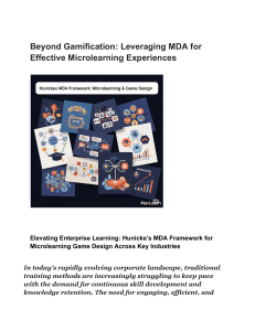 Beyond Gamification  Leveraging MDA for Effective Microlearning Experiences