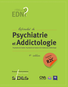 Psychiatrie et Addictologie : Référentiel Universitaire