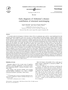 Early Alzheimer's Diagnosis: Structural Neuroimaging Review