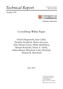 CoverDrop White Paper: Secure Communication for Journalism