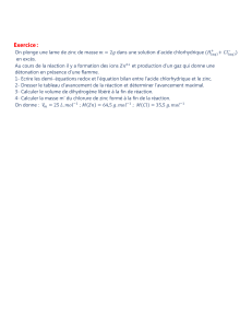 1 Exercice oxydo-réduction