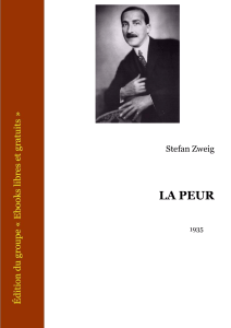 zweig la peur