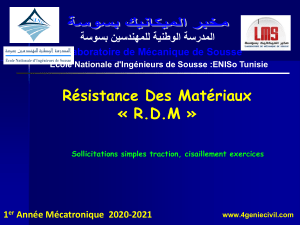 Résistance des Matériaux : Traction et Cisaillement - Exercices