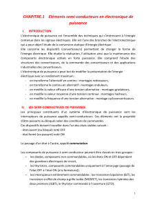 Chapitre 1 : &Eacute;l&eacute;ments semi-conducteurs en &eacute;lectronique de puissance