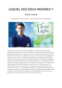 Présence vs Absence: Un poème spirituel de Steve Taylor