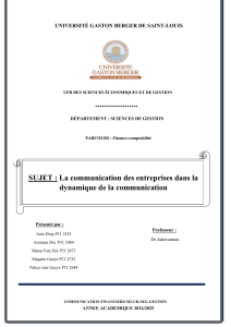 Communication d'entreprise : Dynamique et enjeux