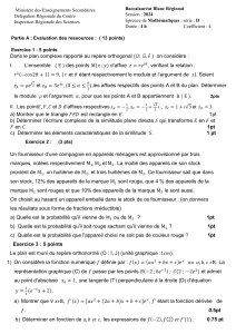 Examen Maths Série D - Bac Blanc Régional 2024