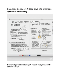 Unlocking Behavior  A Deep Dive into Skinner's Operant Conditioning