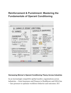 Operant Conditioning: Reinforcement & Punishment in Business