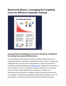 Leveraging the Forgetting Curve in Corporate Training
