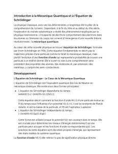Thème- équation de schrodinger puis de potentiel...