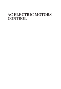 AC Electric Motors Control Advanced Design Techniques and Applications (2013)