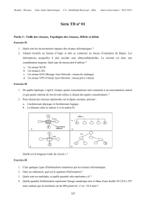 Exercices Réseaux Informatiques: Topologies, Débits, Modèles OSI/TCP