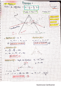 Notes de Physique : Réfraction et Prisme
