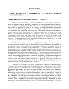 Droit du commerce international: concurrence & stratégies