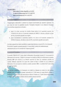 Annales d'examen Finance : Bilan, Financement, Coûts