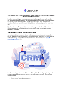 Growth marketing services