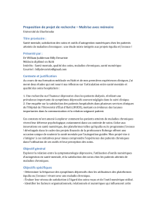 Santé mentale et outils numériques : Projet de recherche
