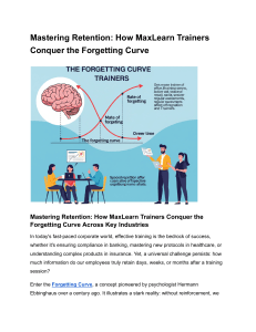 Mastering Retention: MaxLearn & Forgetting Curve