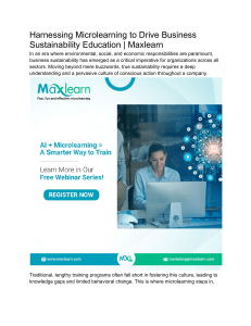 Harnessing Microlearning to Drive Business Sustainability Education   Maxlearn (1)