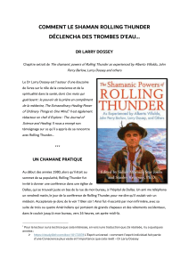 COMMENT LE SHAMAN ROLLING THUNDER DÉCLENCHA DES TROMBES D'EAU... - DR LARRY DOSSEY