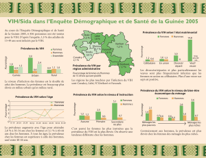 VIH/Sida en Guin&eacute;e: Pr&eacute;valence et facteurs de risque (2005)