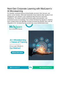 AI Microlearning for Corporate Training | MaxLearn