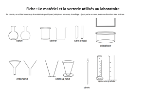 Matériel et verrerie de laboratoire : Fiche d'information