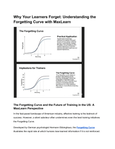 Forgetting Curve: MaxLearn's Training Strategies for US Industries