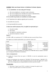 Cours et exercices de comptabilité des sociétés CGE2/LP