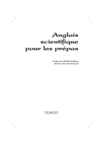 Anglais scientifique pour les prépas - Vocabulaire, Lexique, Fiches méthodes Vocabulaire thématique, Lexique anglais-français, Fiches méthodes