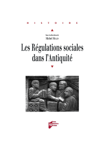 Régulations sociales dans l'Antiquité : Actes de colloque