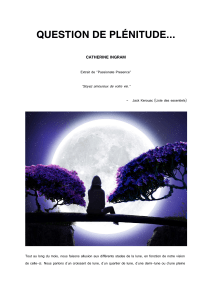 QUESTION DE PL&Eacute;NITUDE... - CATHERINE INGRAM