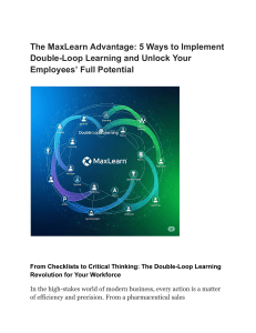 Double-Loop Learning: MaxLearn Advantage for Employee Potential
