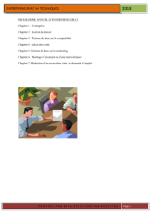 Cours d'Entrepreneuriat : Techniques A4