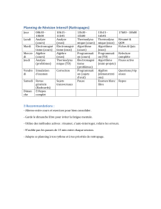 Plan de Révision Intensif pour Rattrapages